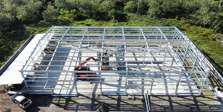 French Polynesia Steel Structure Workshop 39.27x20x6.5m